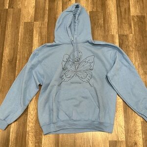 Hog Worldwide Skull Butterfly Hoodie